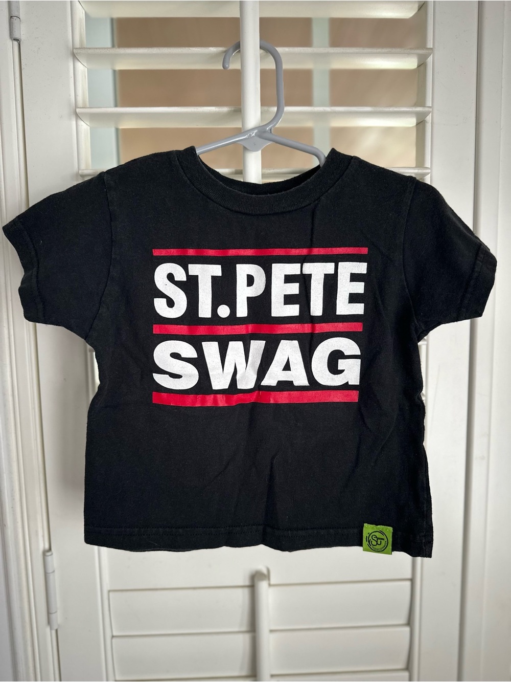 St. Pete Swag Kids Black Graphic Tee 3T